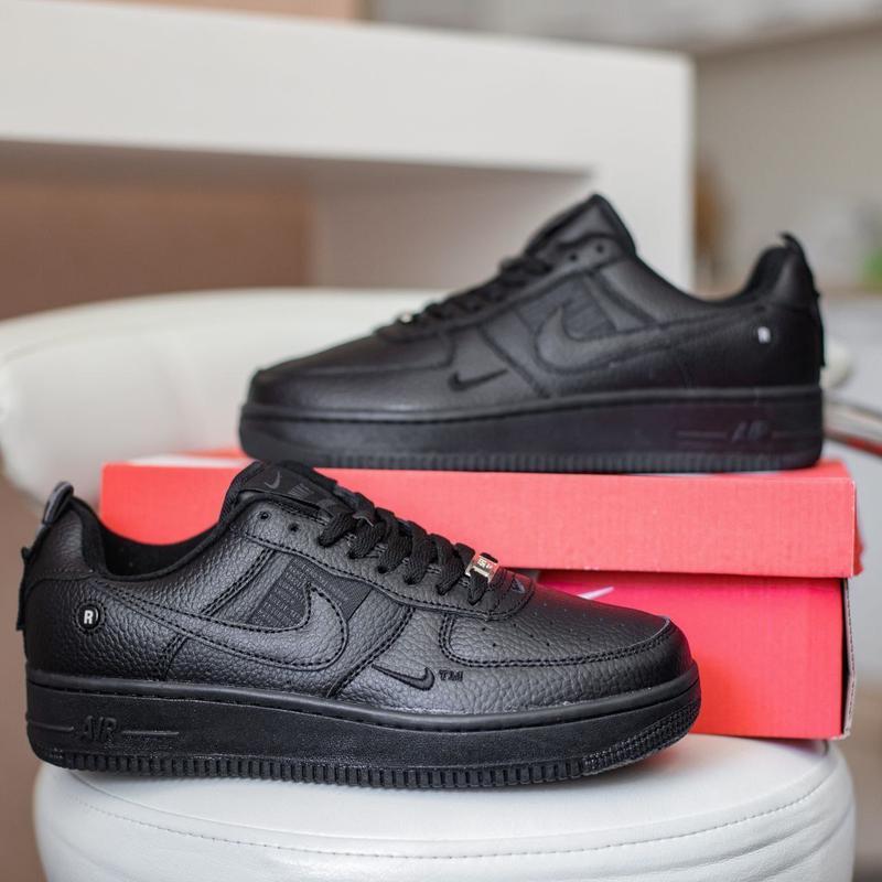 Nike air force 1 mid кроссовки кеды мужские черные найк форс в...: цена ...