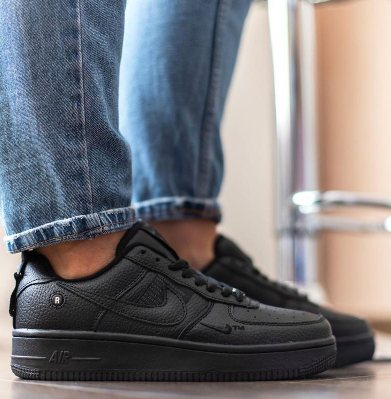 Nike air force 1 mid кроссовки кеды мужские черные найк форс в...: цена ...
