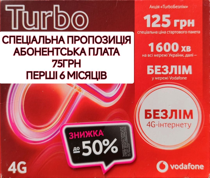 Стартовий пакет Водафон, Vodafone, Сим карта, стартовый, МТС, юмс: цена ...