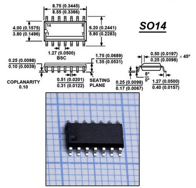 Со 14. So14 корпус микросхемы. So14 корпус Размеры. So14-150 корпус Размеры. So14 footprint.