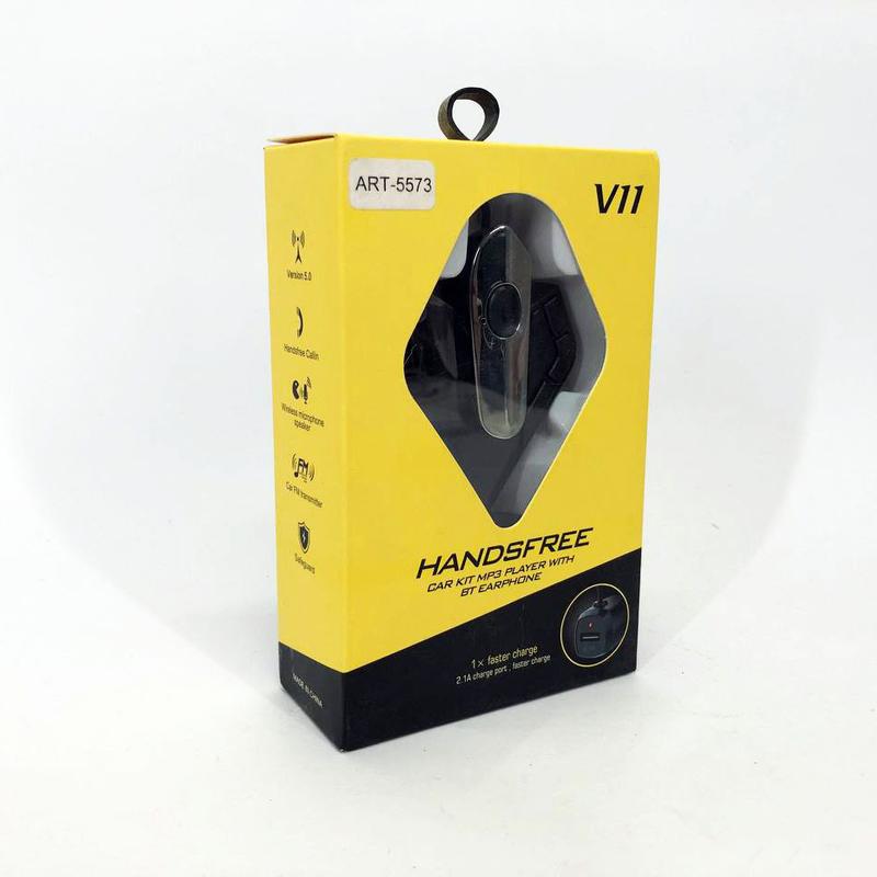 Трансмітер FM V11 BT з Bluetooth гарнітурою модулятор: ціна 485 грн ...