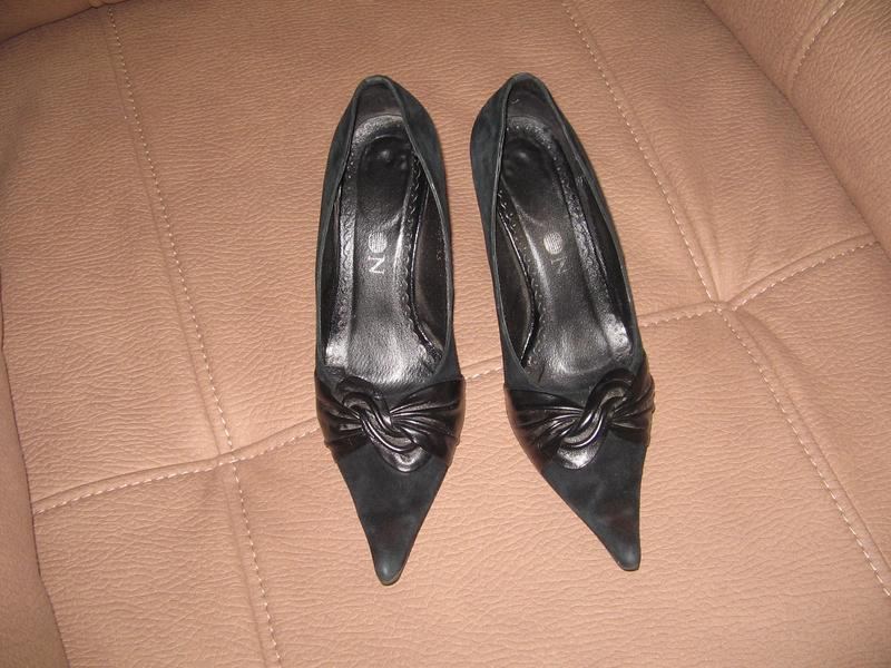 Туфли черные kwon замшевые
