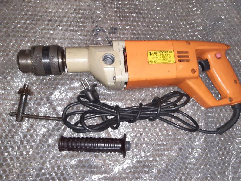 дрель иэ-1035у2. электродрель иэ-1035 у2. иэ-1035у2 патрон. дрель низкооборотистая иэ-1035 э. э-2.