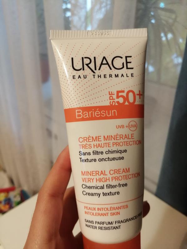 Урьяж барьесан. Урьяж СПФ 50 для лица. Uriage SPF 50 для лица. Uriage SPF 50 Mineral Cream. Урьяж Барьесан в Липецке.