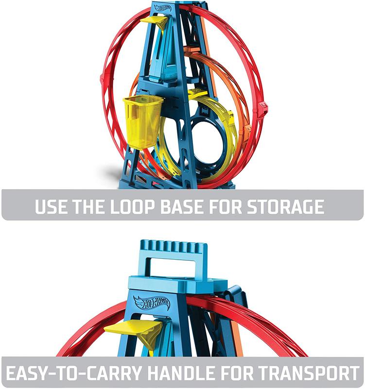 hot wheels loop track builder