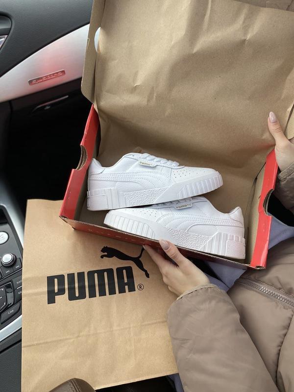 Puma cali white шикарные женские кроссовки пума кали белые - 1299 ...