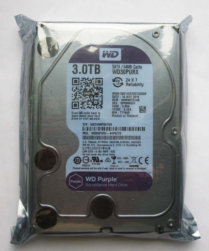 Wd purple для видеонаблюдения. WD Purple 3tb (wd30purx).