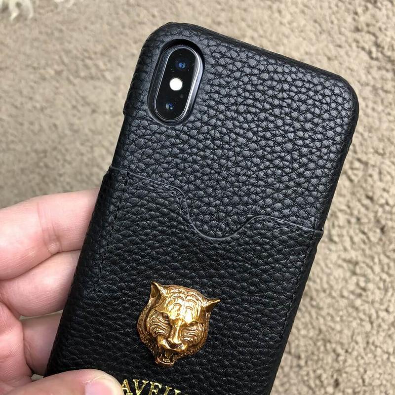Gucci iPhone X Case GG Marmont Tiger 