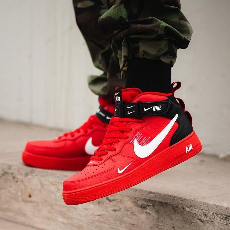Nike air force 1 mid utility red 