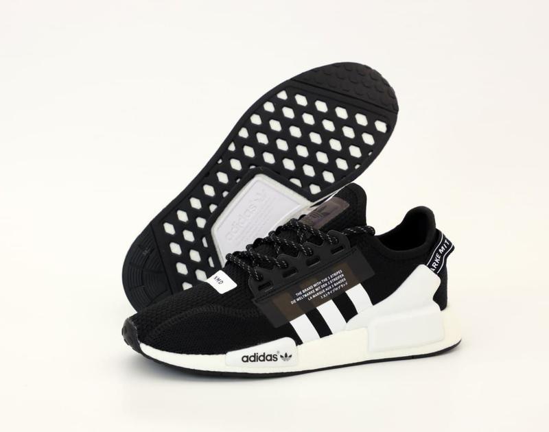 adidas nmd r1 v2 white black white