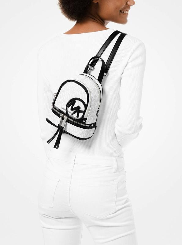 michael kors mini logo backpack