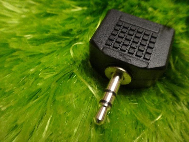 Переходник 1 ДЖЕК - 2 ДЖЕК, разъем mini jack. Бесплатна доставка: цена ...