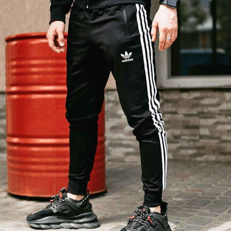 Спортивные штаны в стиле Adidas Originals черные