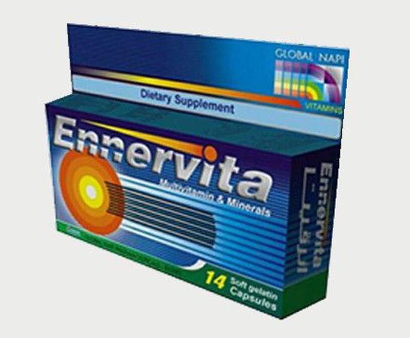 Две упаковки, 28 капсул. Мультивитамины+Минералы Ennervita.