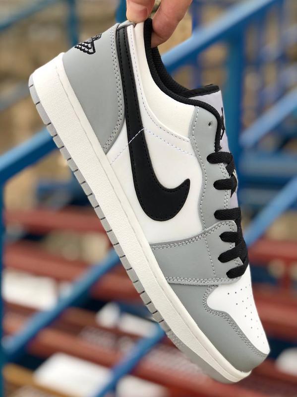 Nike jordan retro white grey, кроссовки 