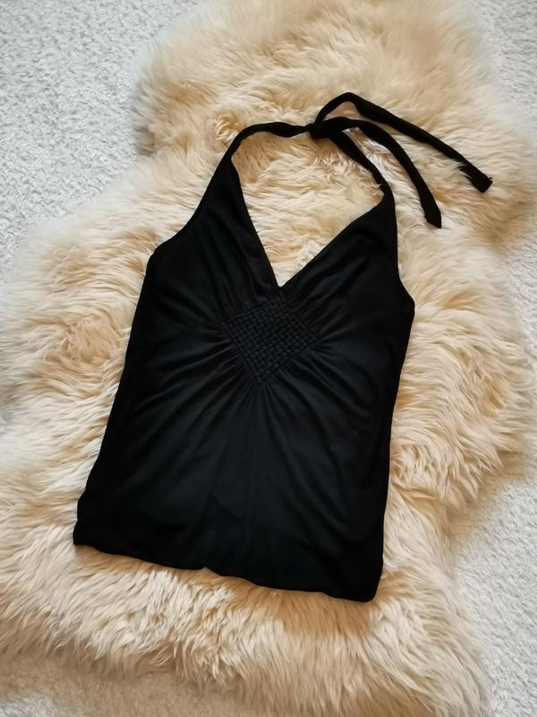 Винтажный топ с открытой спинкой топ на завязках