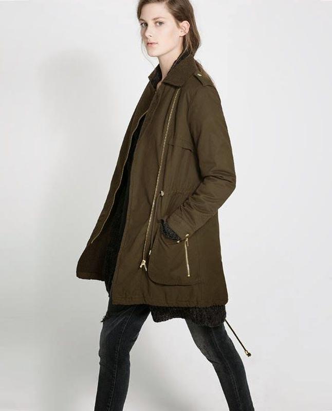 Zara basic sales parka