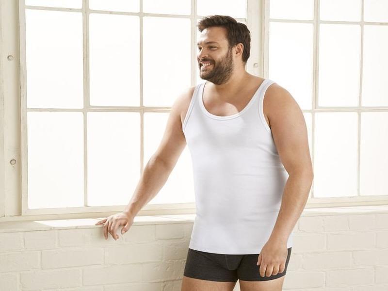 Мужская хлопковая нательная майка livergy р.4xl