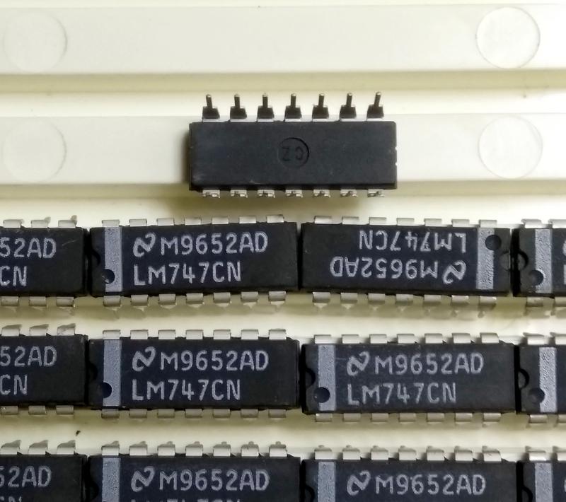 Микросхема LM747 cдвоенный операционный усилитель в дип корпусе - 12 ...