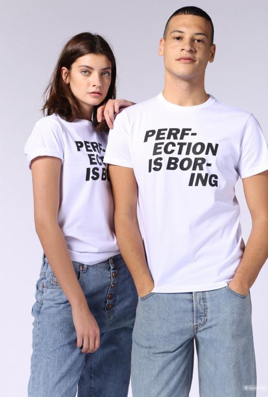Хлопковая футболка perfection boring diesel