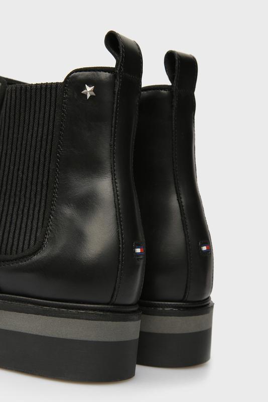 Zhenskie Chernye Kozhanye Chelsi Tommy Hilfiger 35 36r Na Izi Ua 149107