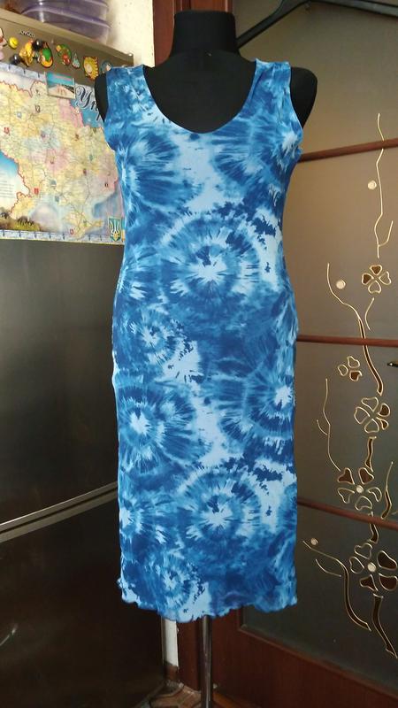 Платье синее 44-46р.
