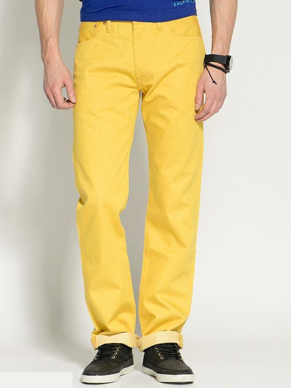 Мужские желтые джинсы