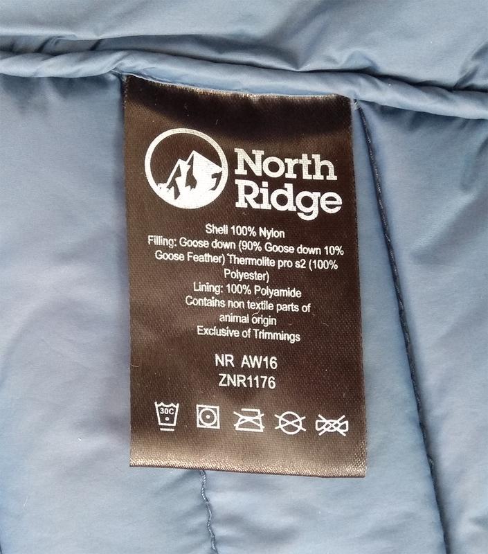 north ridge hybrid down jacket