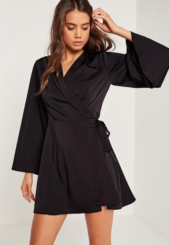 Черные платья кимоно