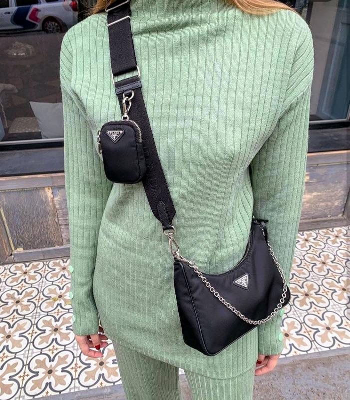 Трендовая женская сумка prada re-edition нейлон сумка прада - 1598 грн, купить на ИЗИ (11150250)