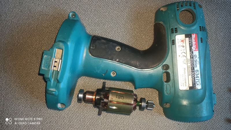 Якорь шуруповерта Makita 6347D/ротор шуруповерта Макита 18 вольт ...