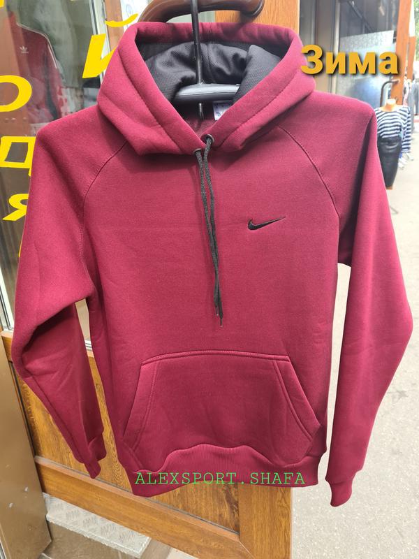 Худи толстовка nike на флисе с начёсом кофта найк утеплённая: цена 900 ...