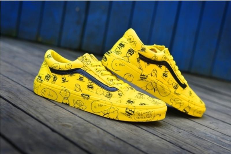 vans x peanuts yellow