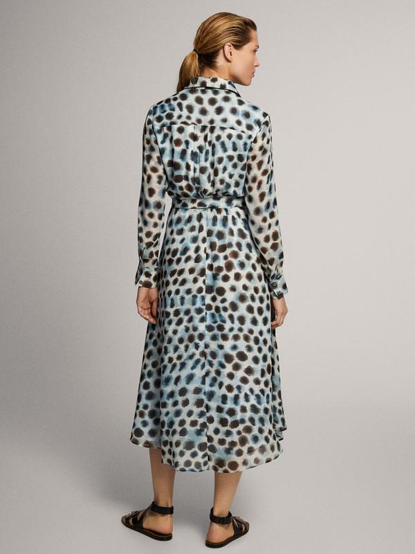 Massimo dutti 2024 leopard dress