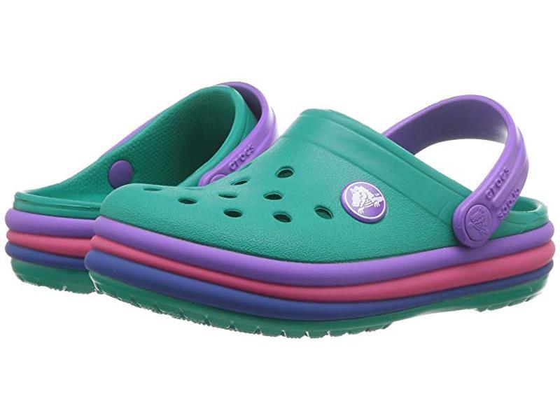 Crocband shop rainbow clog