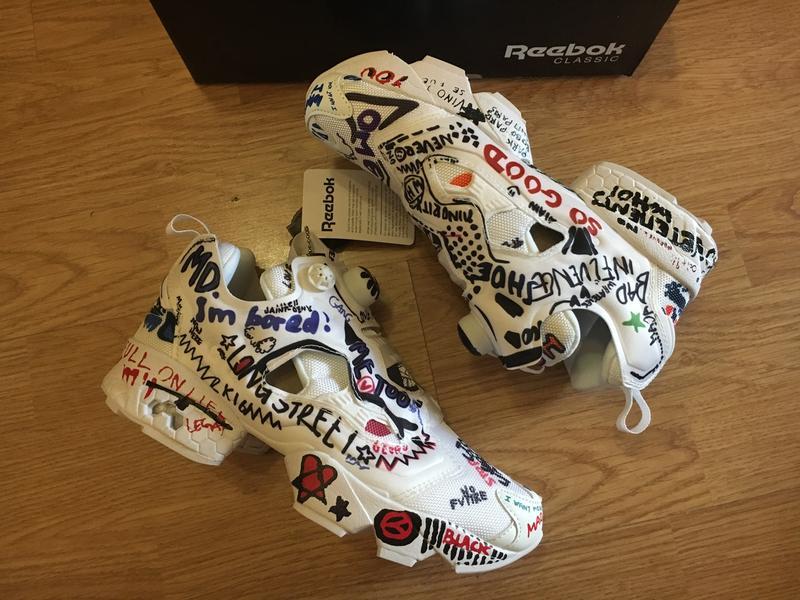 reebok instapump fury vetements doodle