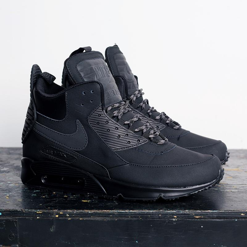 nike air max 90 sneakerboot winter triple black