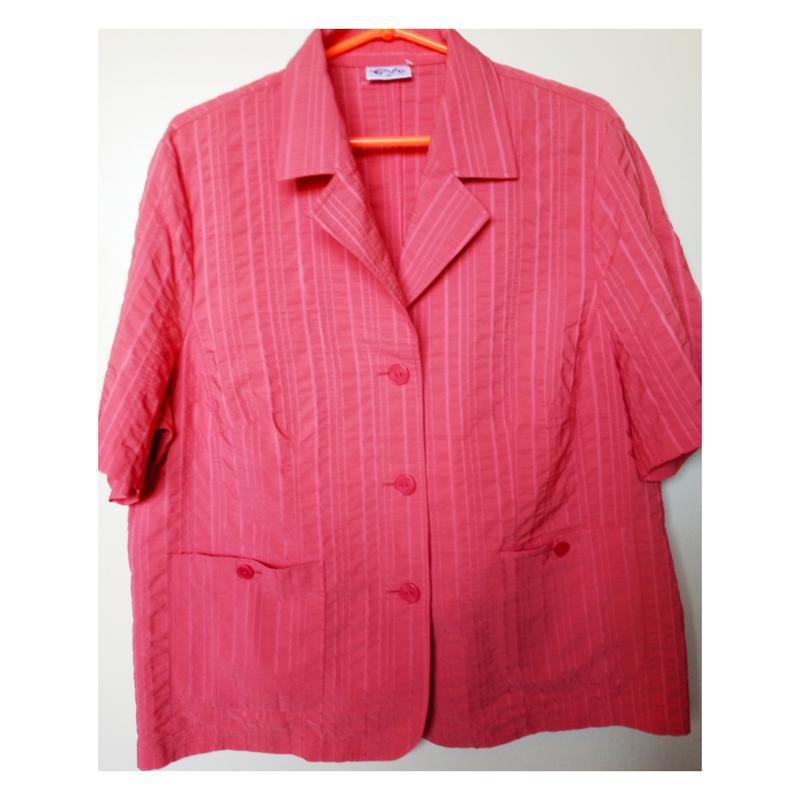 Летний женский жакет пиджак короткий рукав жіноча кофточка