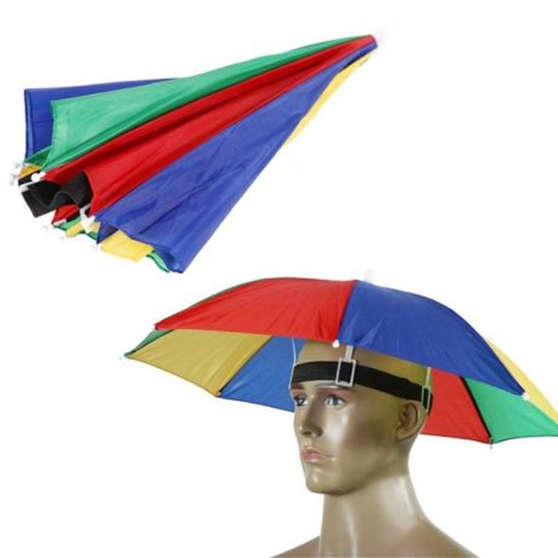 Зонтик на голову от солнца фото