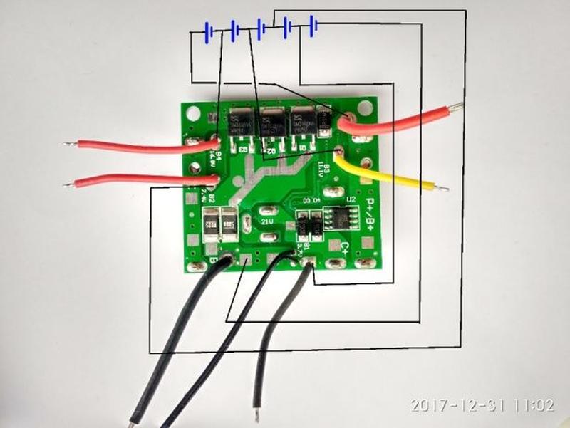 Плата bms 5s для шуруповерта схема подключения