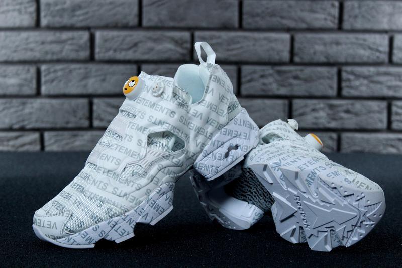 reebok instapump fury vetements emoji white