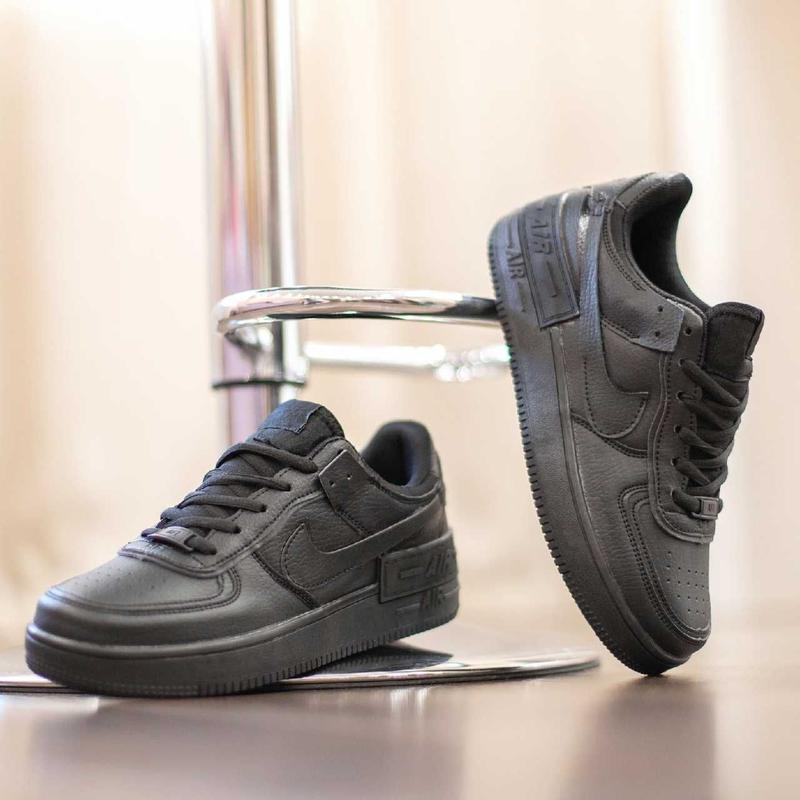 4173 Nike Air Force 1 Shadow чёрные кроссовки найк аир форс кр ...