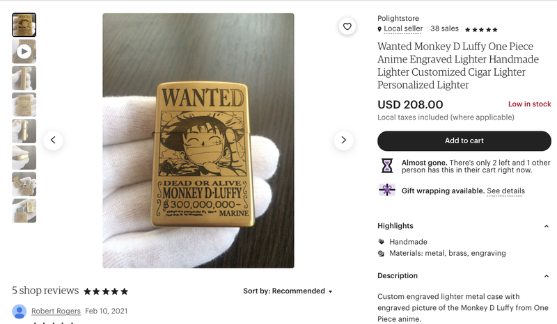 Zippo Wanted One Piece Monkey Zapalnichka Zippo Anime Z Korobkoyu 1845 Kupiti Na Izi