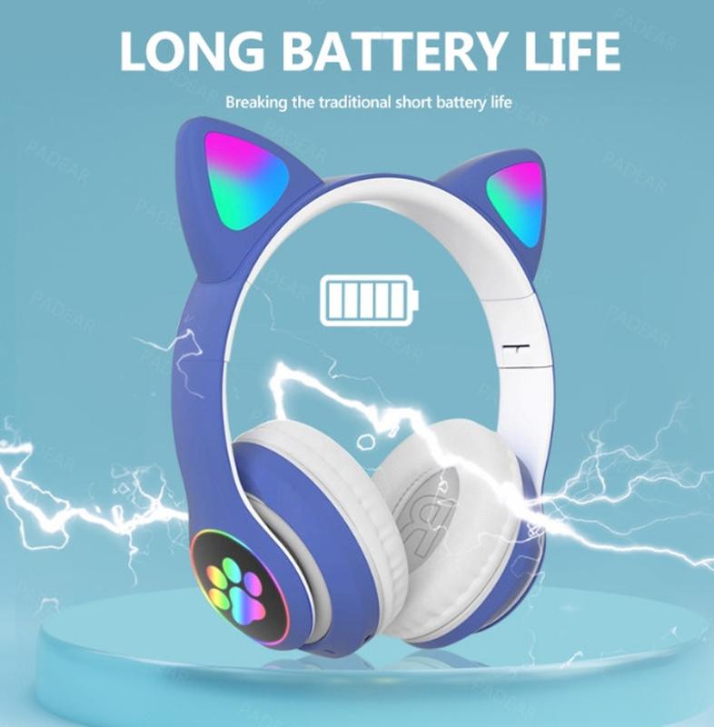 Беспроводные Bluetooth наушники с ушками Cat Ear VZV-23M с LED... - 492 ...