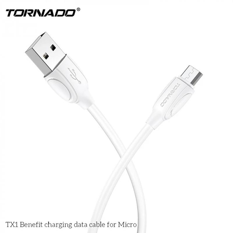 USB кабель Tornado TX1 Micro (2,4A/1м)- білий - 67 ₴, купить на ИЗИ  (18721432)