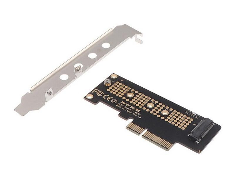 Переходник NFHK N-M2X4 для SSD M.2 NVMe to PCIExpress x4 до 80мм - 215 ...