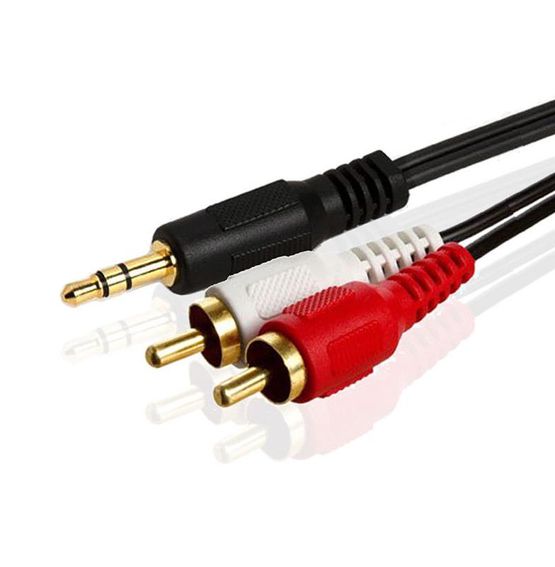 AUX кабель mini jack 3.5 mm - 2 тюльпана: цена 30 грн - купить ...