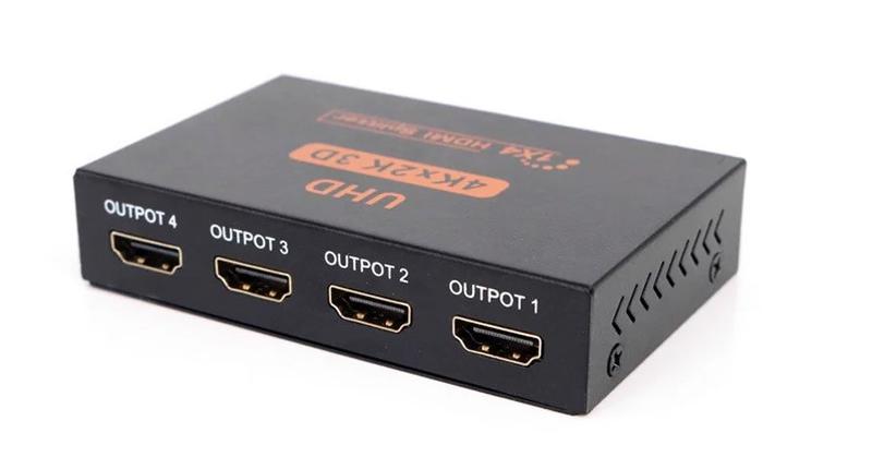 Сплиттер телевизионный 4K HDMI 1x4 порта разветвитель. Сплитер... - 500 ...