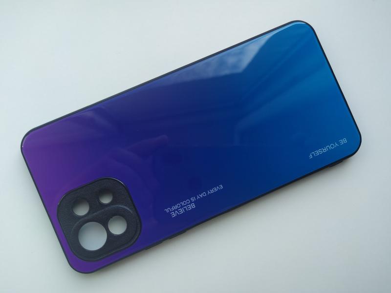 Чехол градиент стеклянный для Xiaomi Mi 11 Lite Сяоми Ми 11 Лайт: цена ...