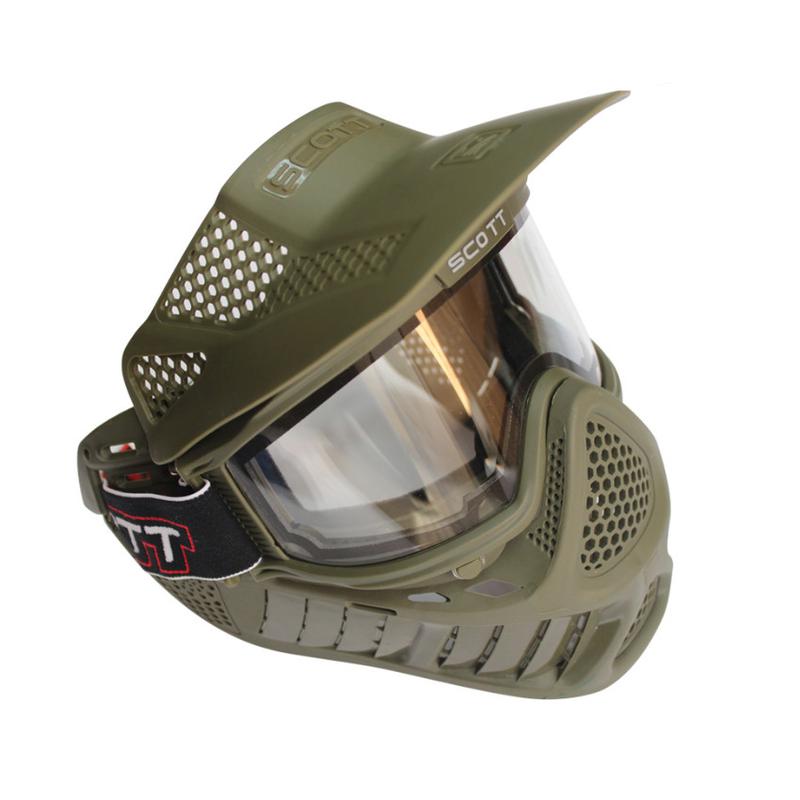 Маска пейнтбольная Scott Paintball с термальным стеклом Army